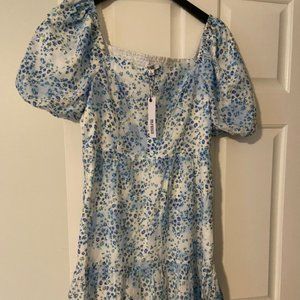 Blue and White Steve Madden Floral Dress